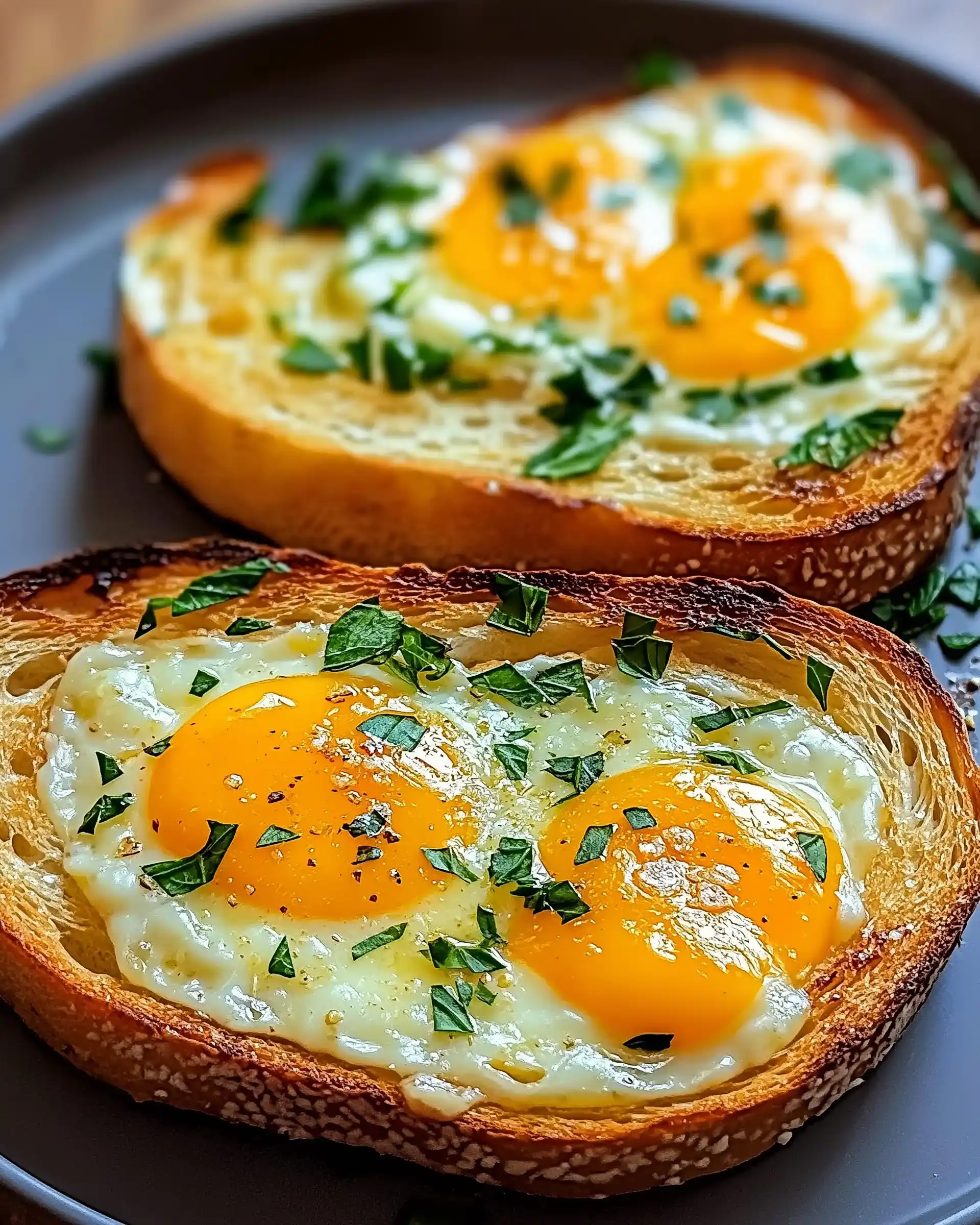Käse-Ei-Toast mit Kräutern: Ein einfaches Rezept!