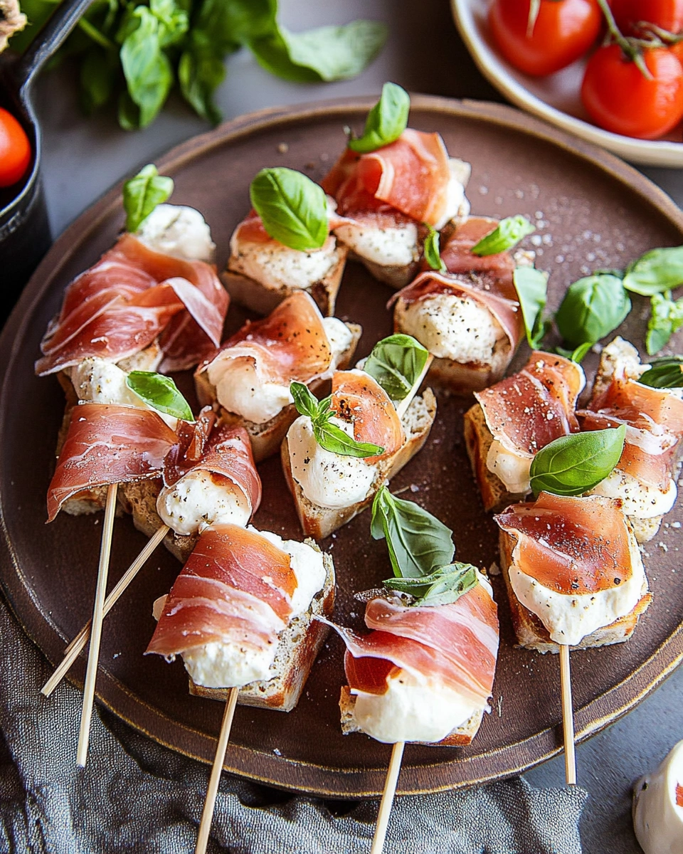 Mozzarella-Wickel mit Prosciutto – Ein köstliches Rezept!