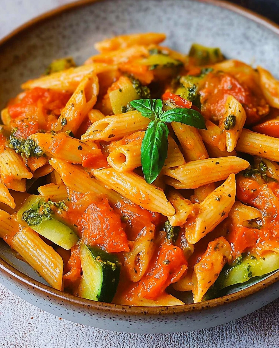 Nudeln mit Gemüse und Pesto: Ein köstliches Rezept!