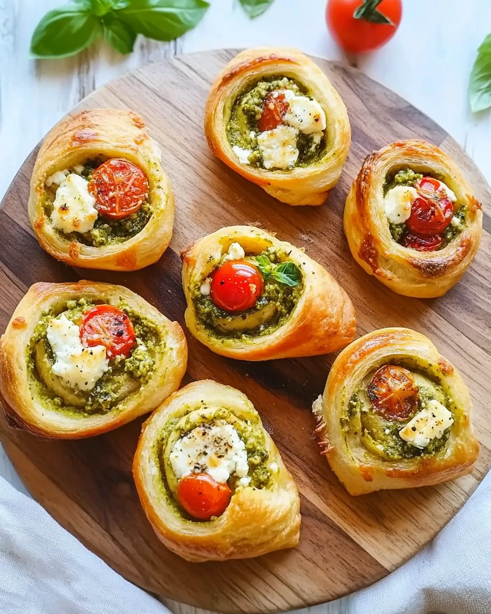 Pesto-Schnecken mit Tomate und Mozzarella einfach genießen!