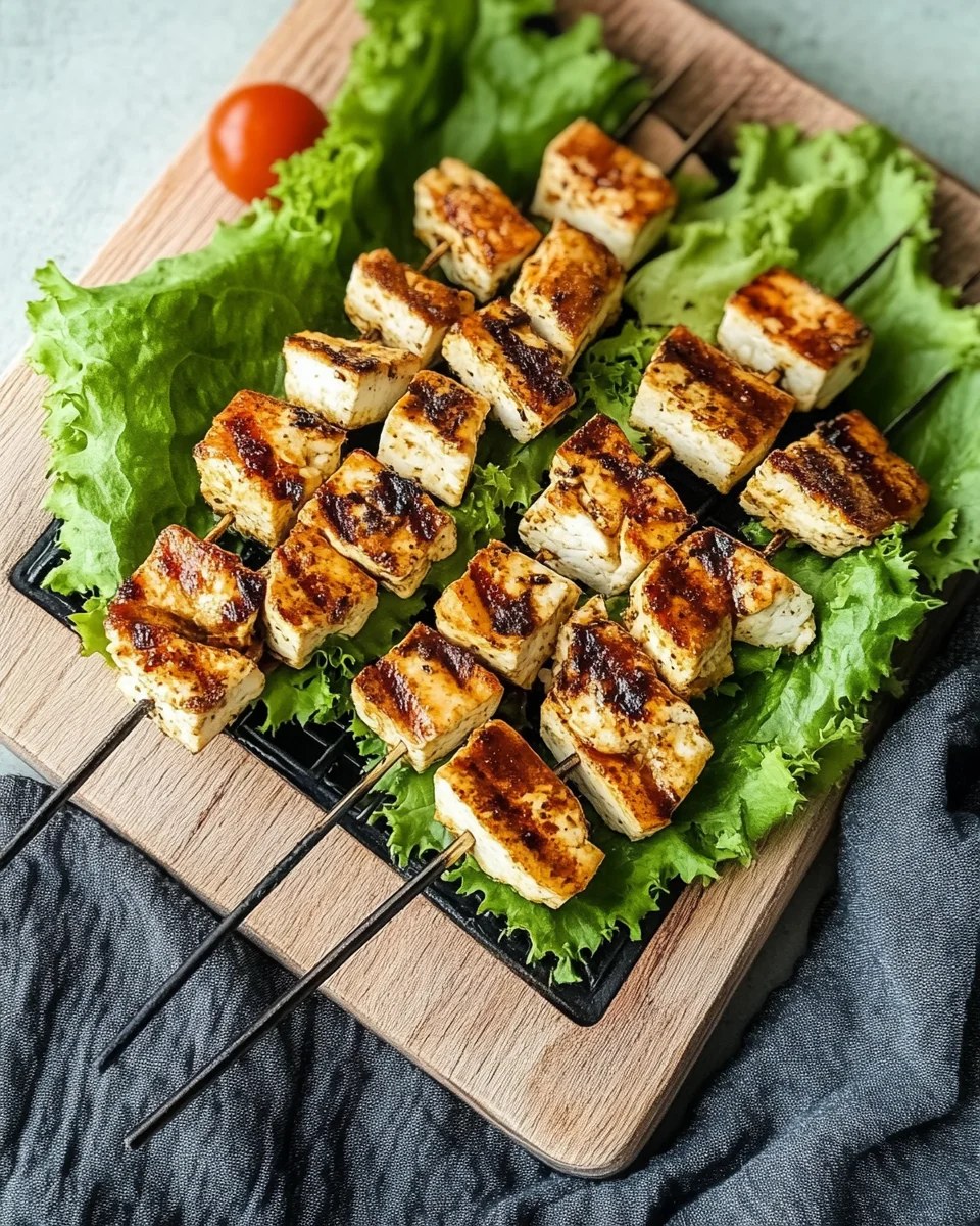 Vegane Tofu-Grillspieße: Einfach und lecker grillen!