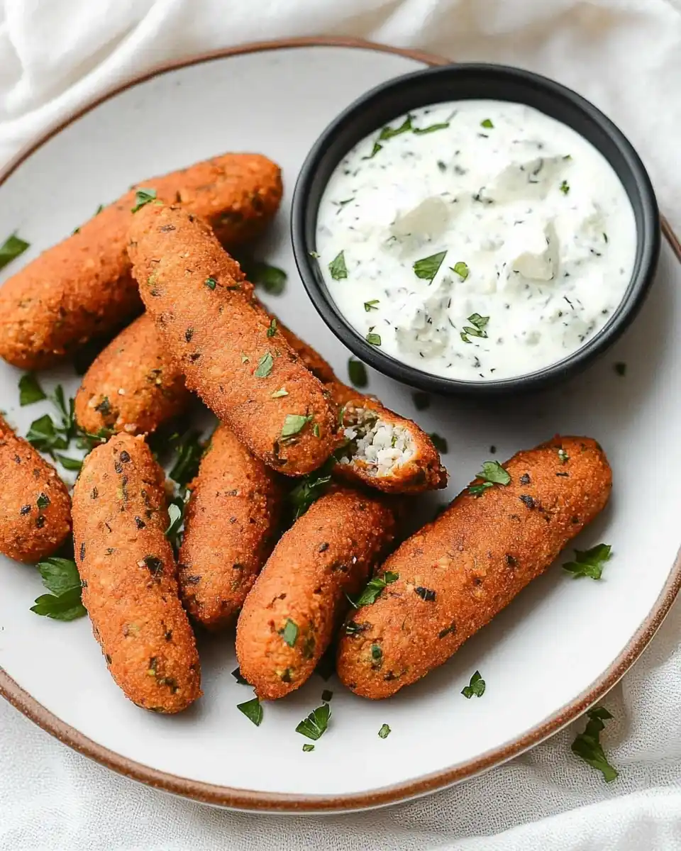 Veggie Kofte mit Feta-Gurken-Dip: So gelingt's perfekt!
