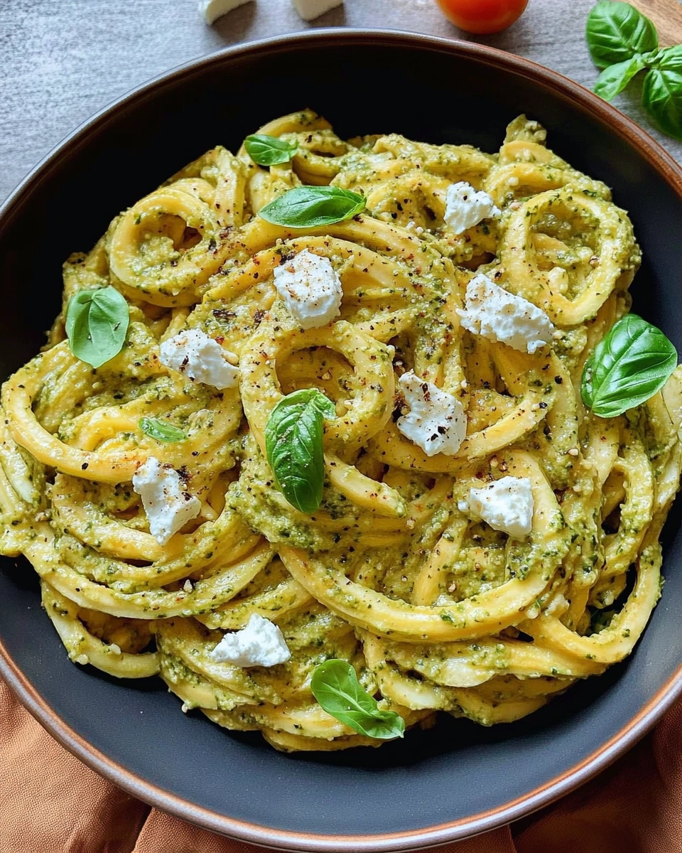 Zucchini-Nudeln mit Pesto und Kirschtomaten: Schnell genießen!