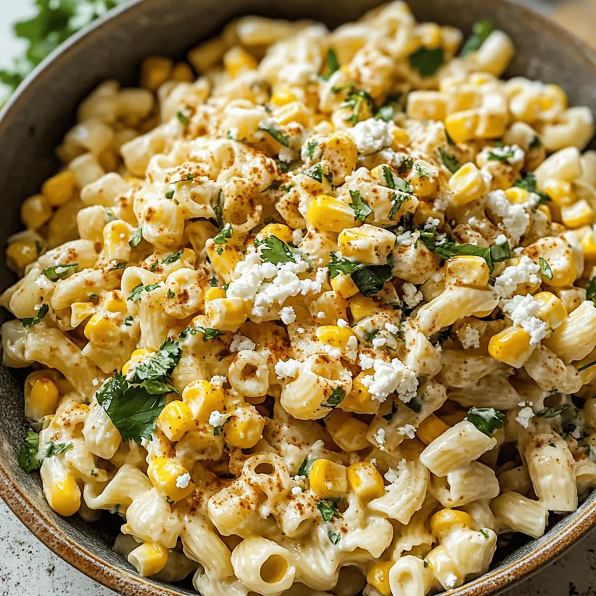 Mexikanischer Straßenmais-Pasta-Salat für den Sommer