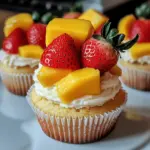 Erdbeer Mango Cupcakes