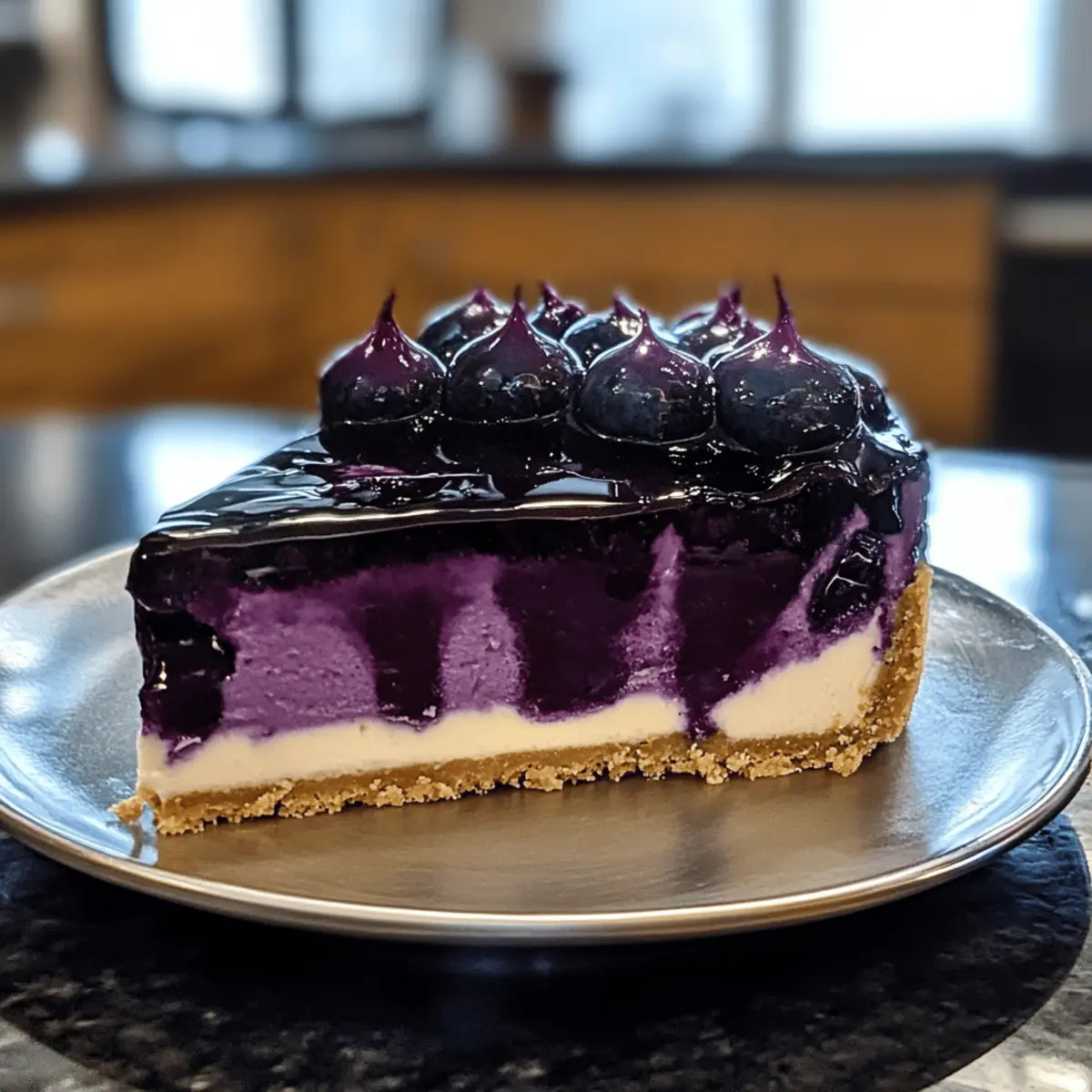 Ravenclaw Mitternachts-Blaubeer-Käsekuchen für Genießer