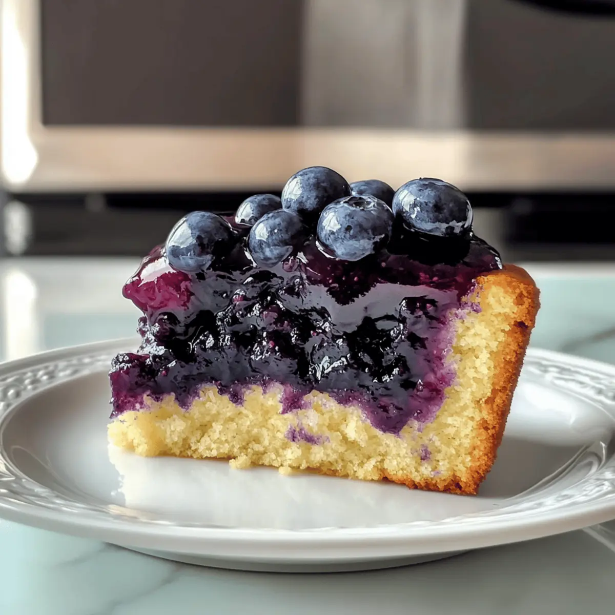 Einfacher Blaubeerkompott für Kuchen und Cupcakes
