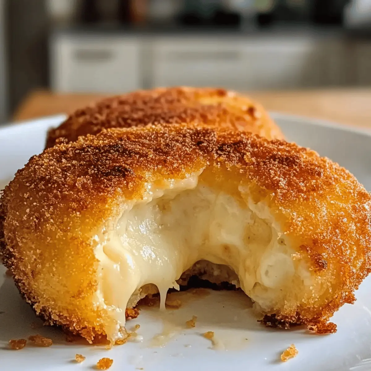 Heißluftfritteuse gebackener Babybel Käse genießen