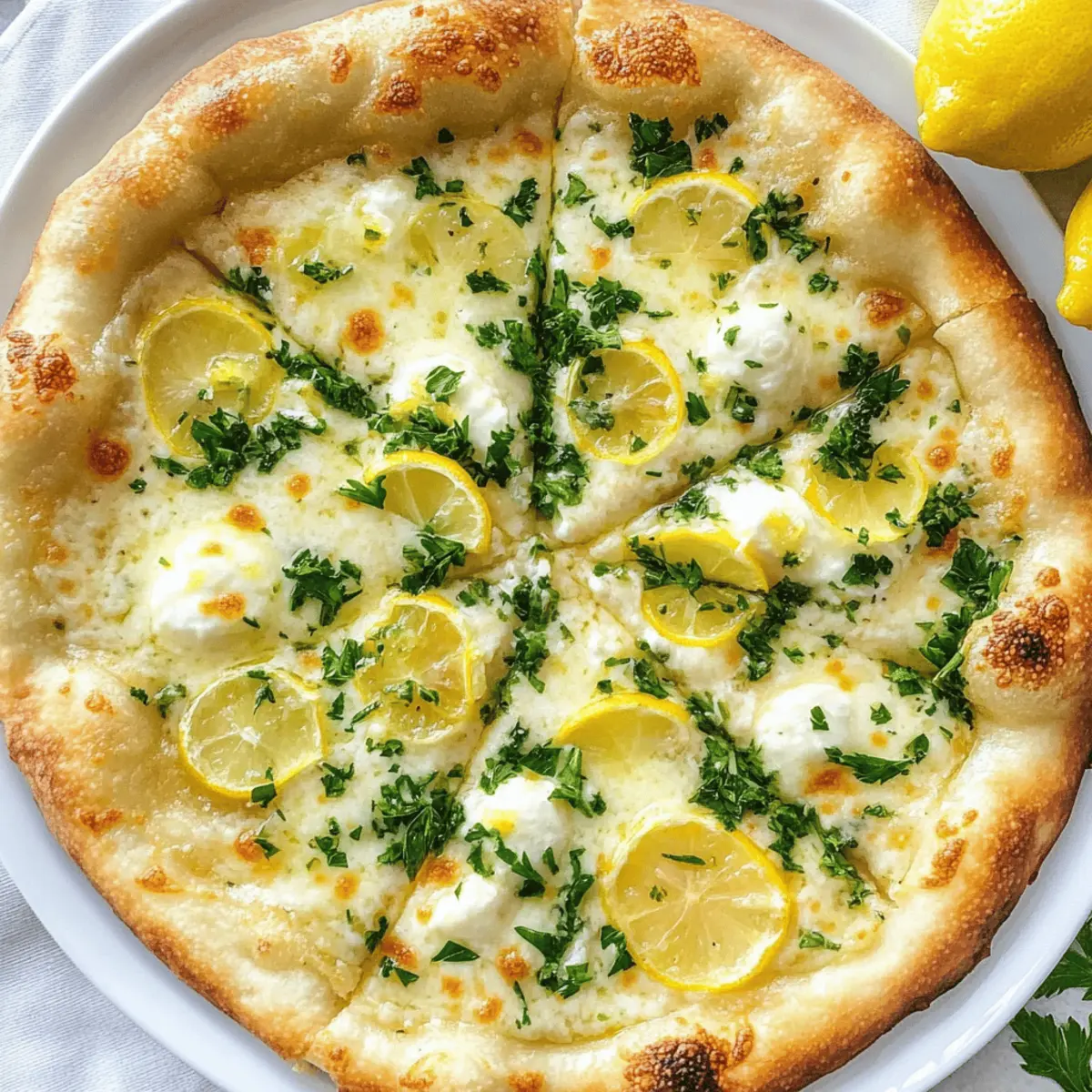 Zitronenpizza: Erfrischende Sommerstimmung genießen