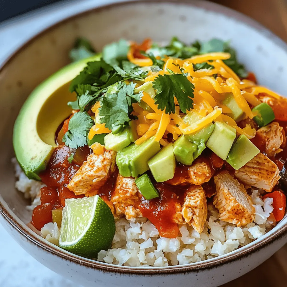 Hähnchen-Enchiladas mit Blumenkohlreis-Schalen genussvoll genießen