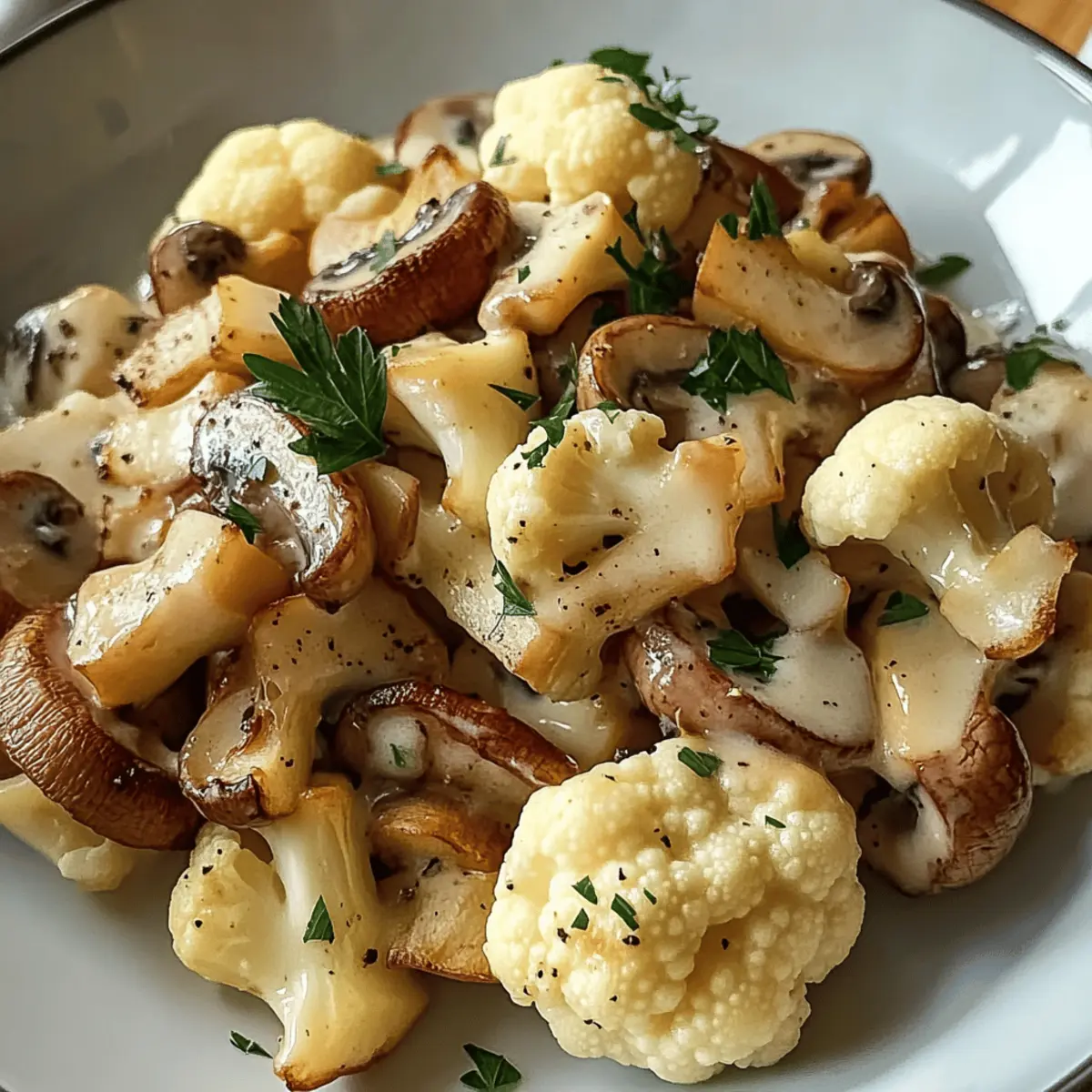 Blumenkohl-Champignons-Pfanne: Gesund & schnell zubereitet