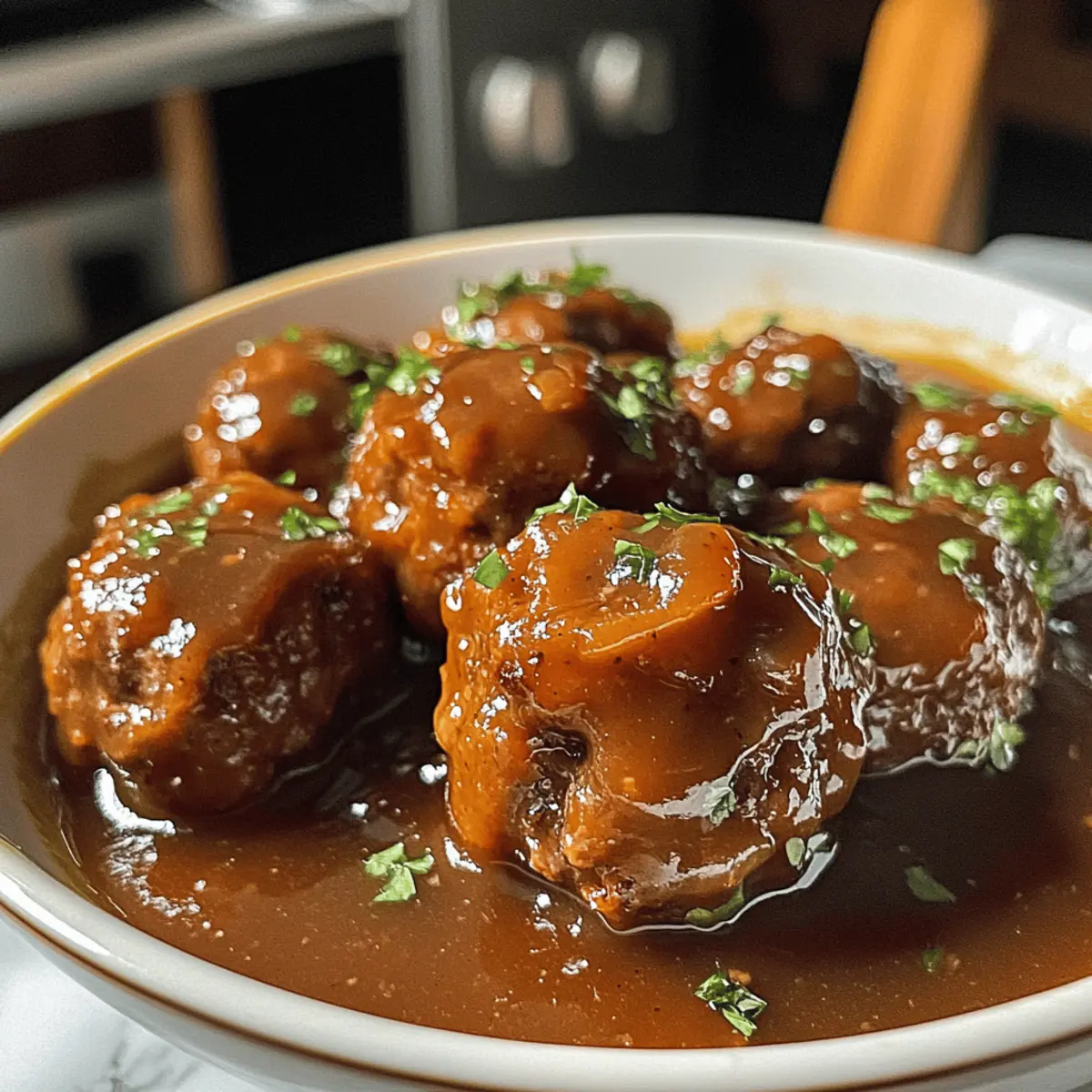 Schmortopf Fleischbällchen und Sauce: Ein Genuss!