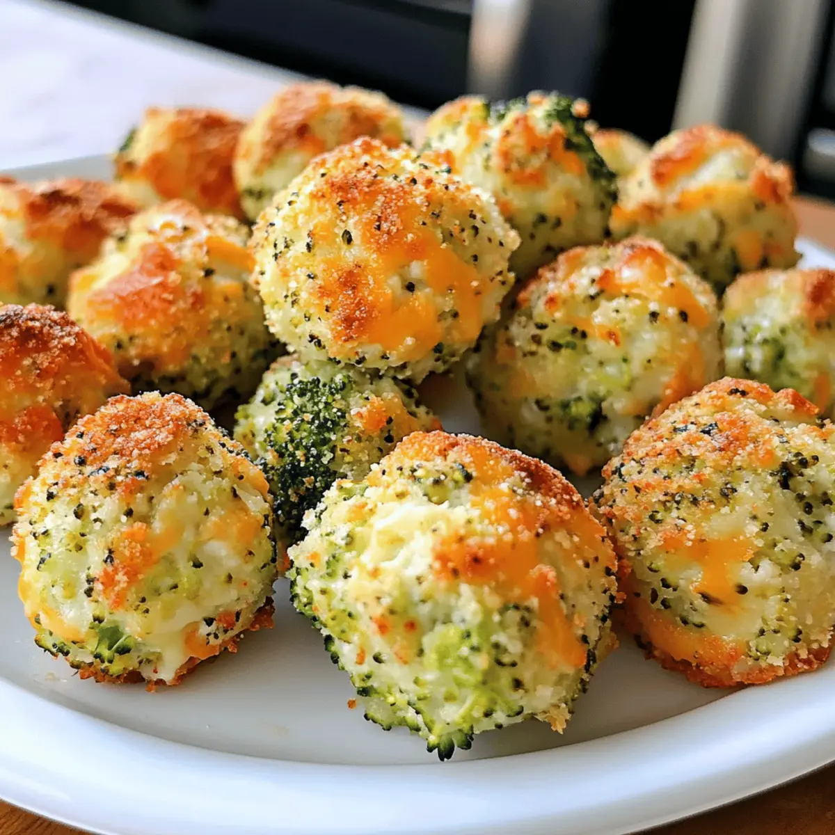 Gebratene Brokkoli-Käsebällchen für den perfekten Snack