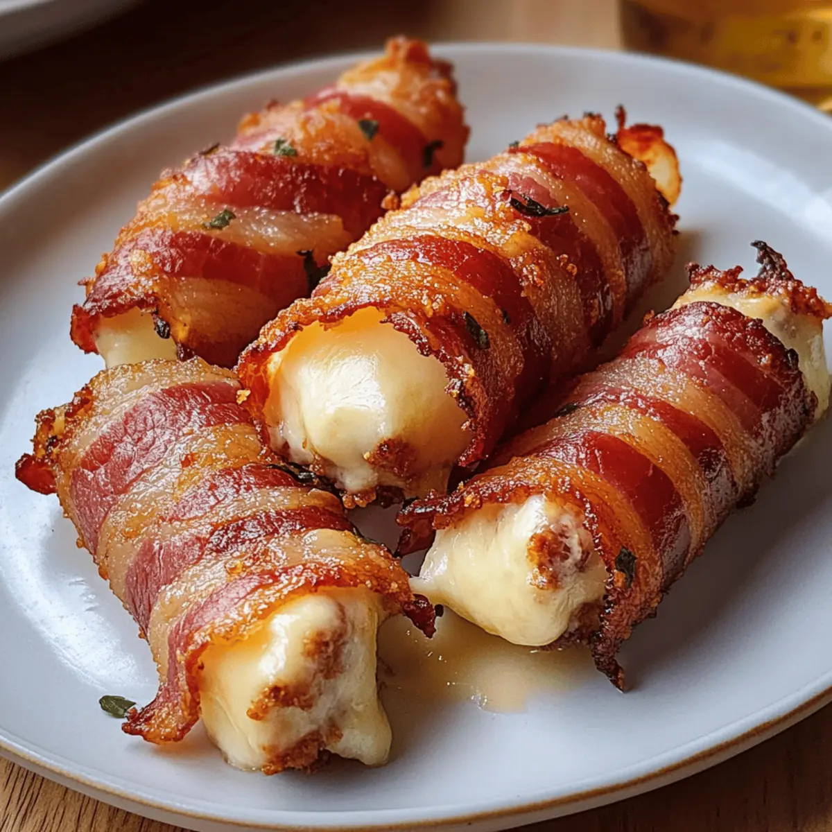 Speck‑umwickelte Mozzarella‑Sticks leicht gemacht