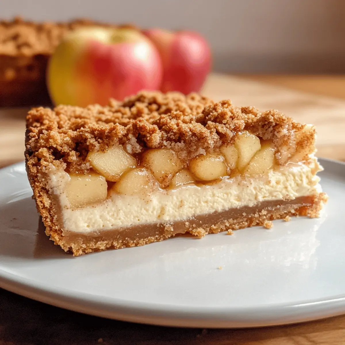 Apfelstreuselkuchen Cheesecake für den perfekten Genuss