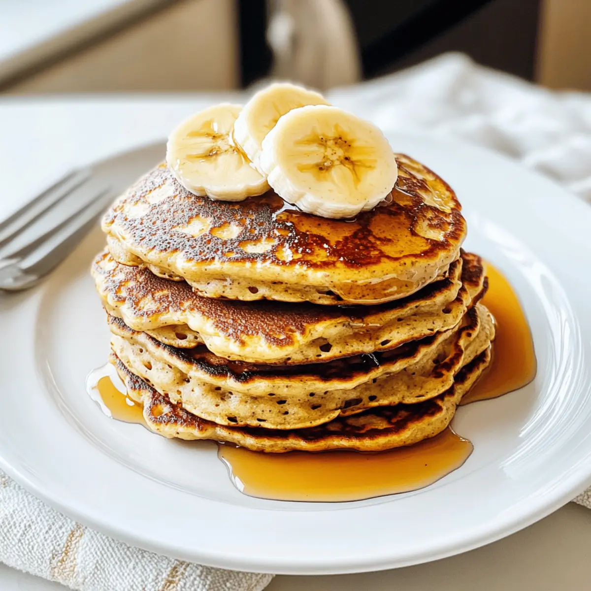3-Zutaten Bananenpfannkuchen schnell und lecker