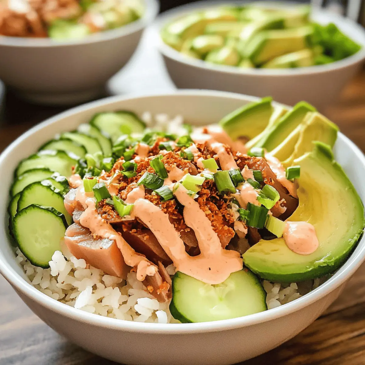 Würzige Thunfisch-Sushi-Schalen für schnelle Abende