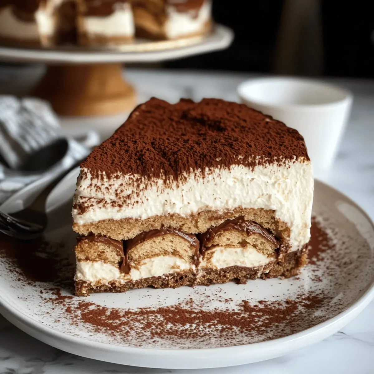 Tiramisu Käsekuchen: Cremig und ohne Backen