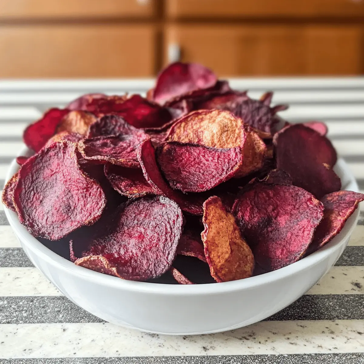 Luftfritteuse Rote Bete Chips: Knuspriger Snack Genuss