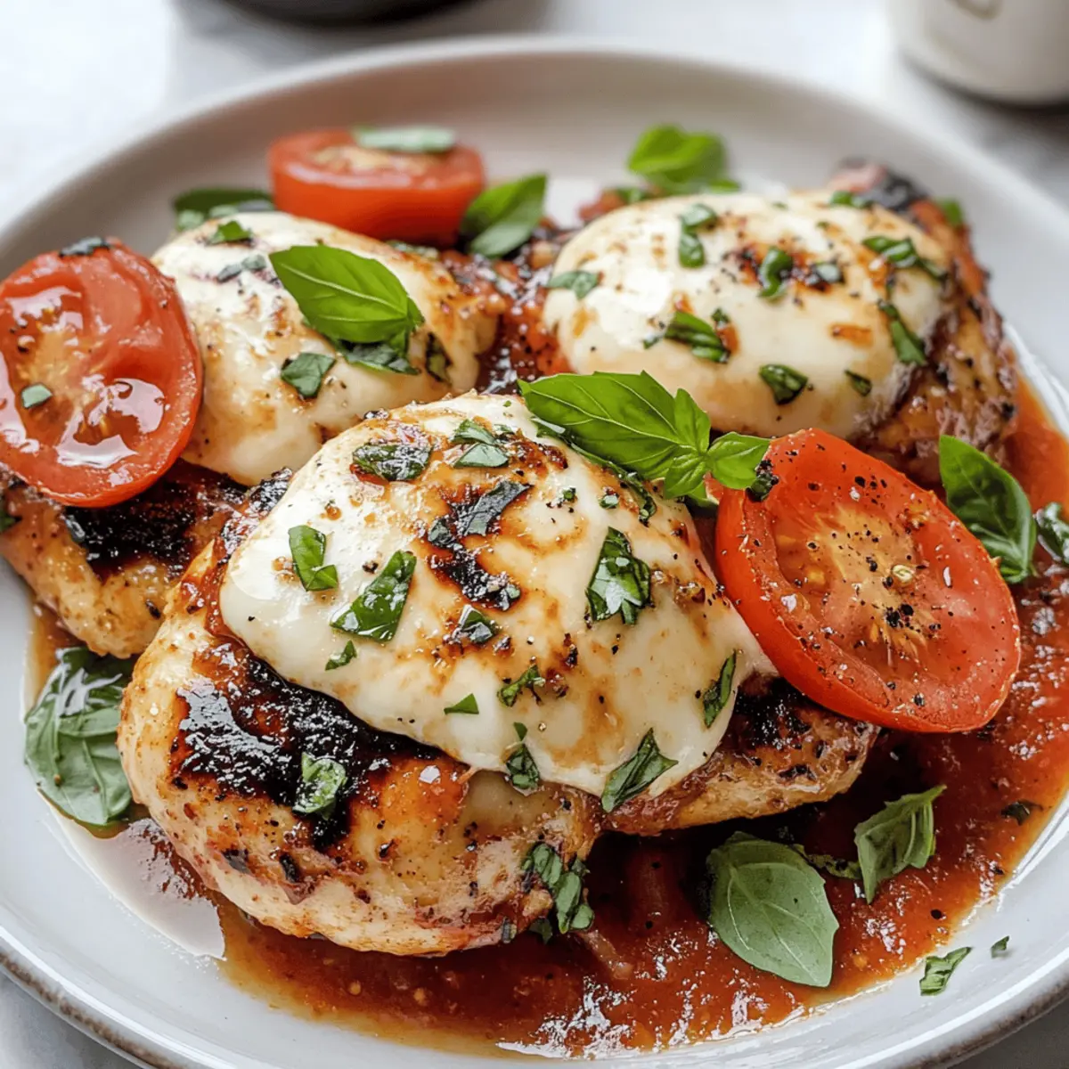 Gegrilltes Hähnchen Parmesan mit Balsamico-Marinade