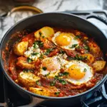 Ein-Topf Würzige Eier und Kartoffeln