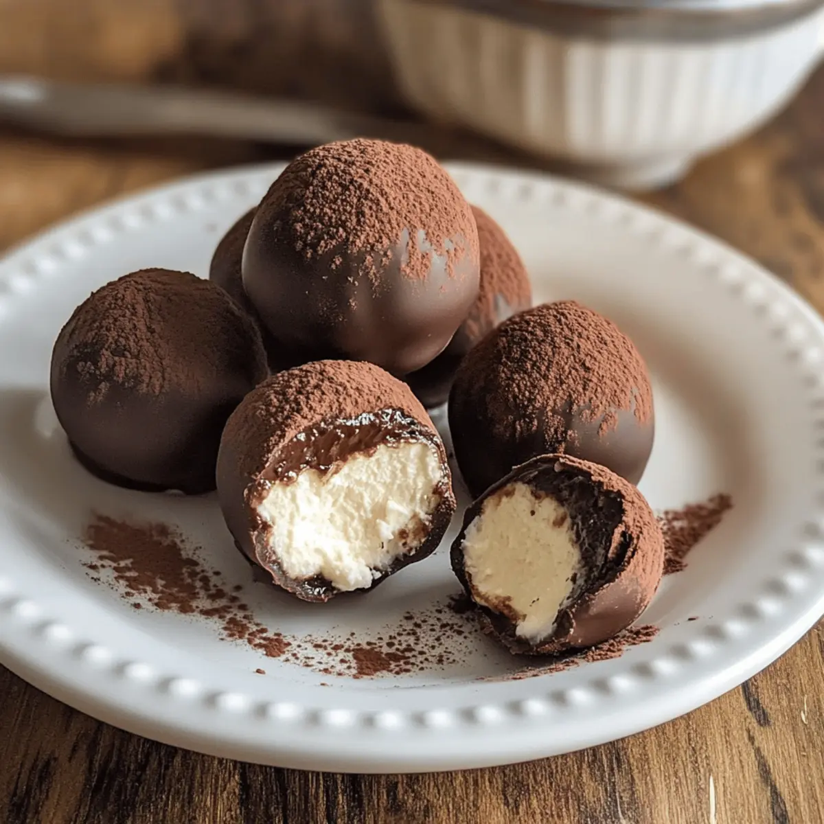 Keine Backen Tiramisu Pralinen für Naschkatzen