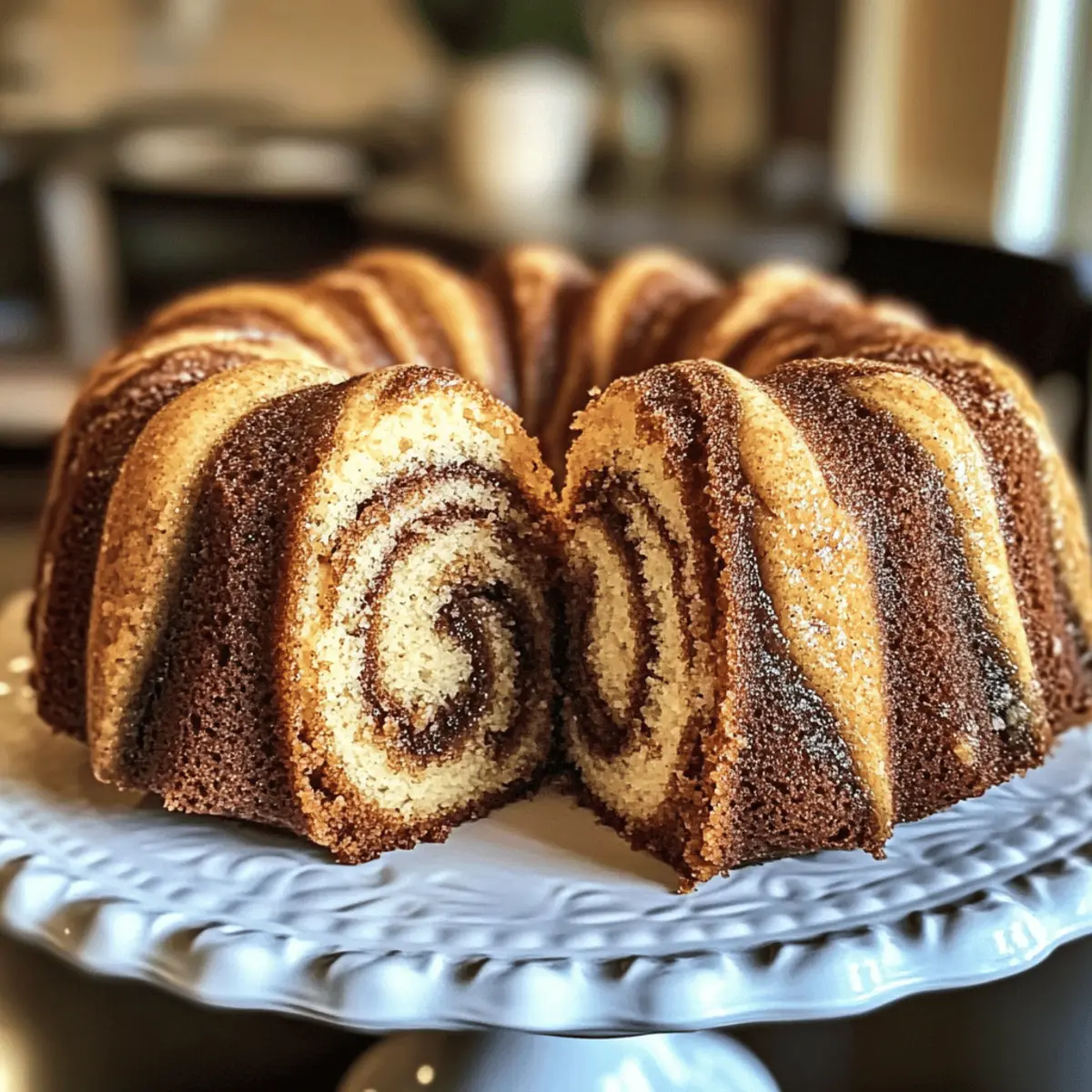 Feuchter Zimtwirbel-Bundt-Kuchen für gemütliche Stunden