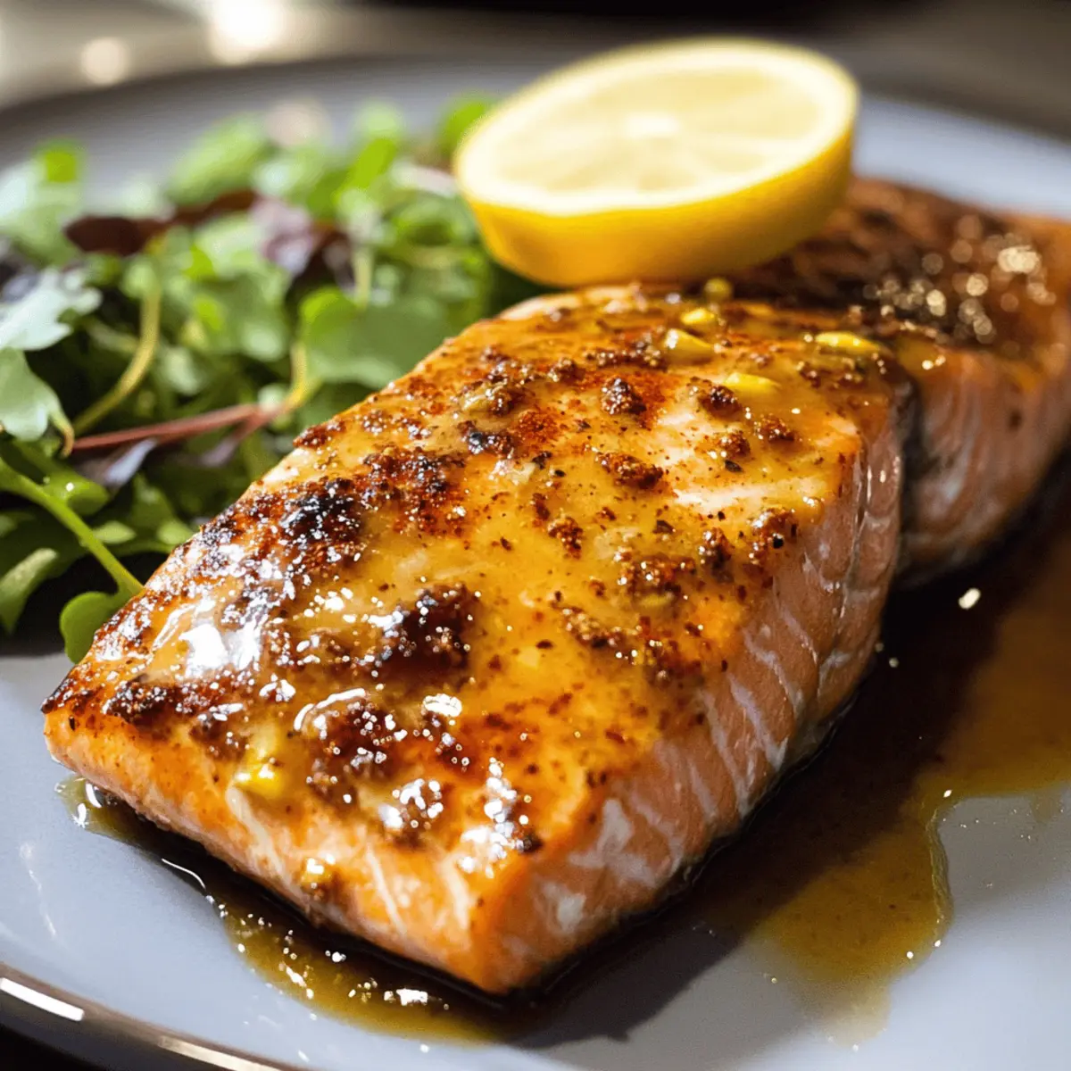 Luftfritteuse Honigsenf Lachs in 8 Minuten