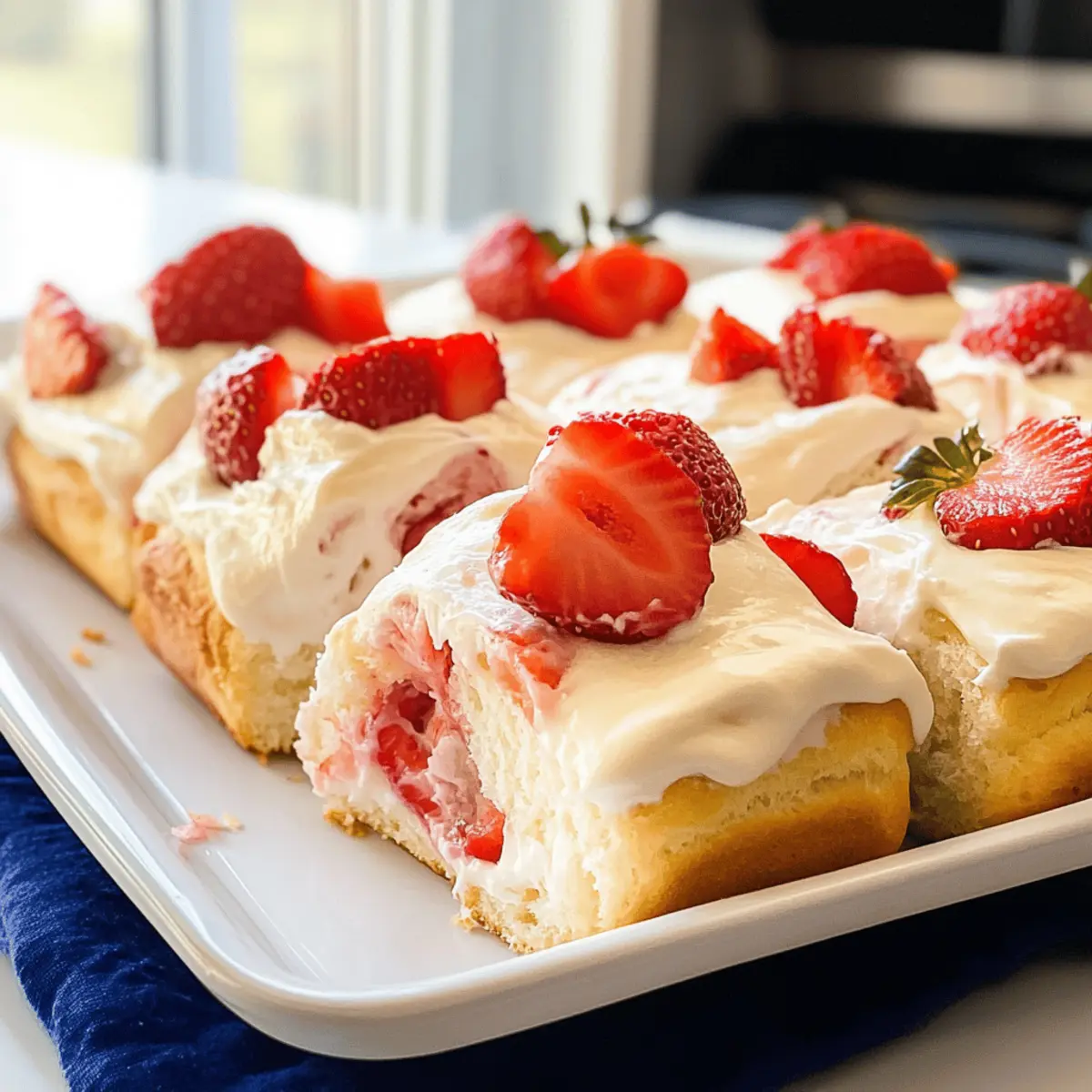 Erdbeer-Käsekuchen-Süßbrötchen für ein perfektes Frühstück