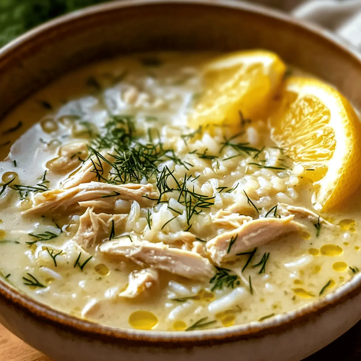 Mediterrane Zitronen-Hühnchen-Suppe für jeden Tag