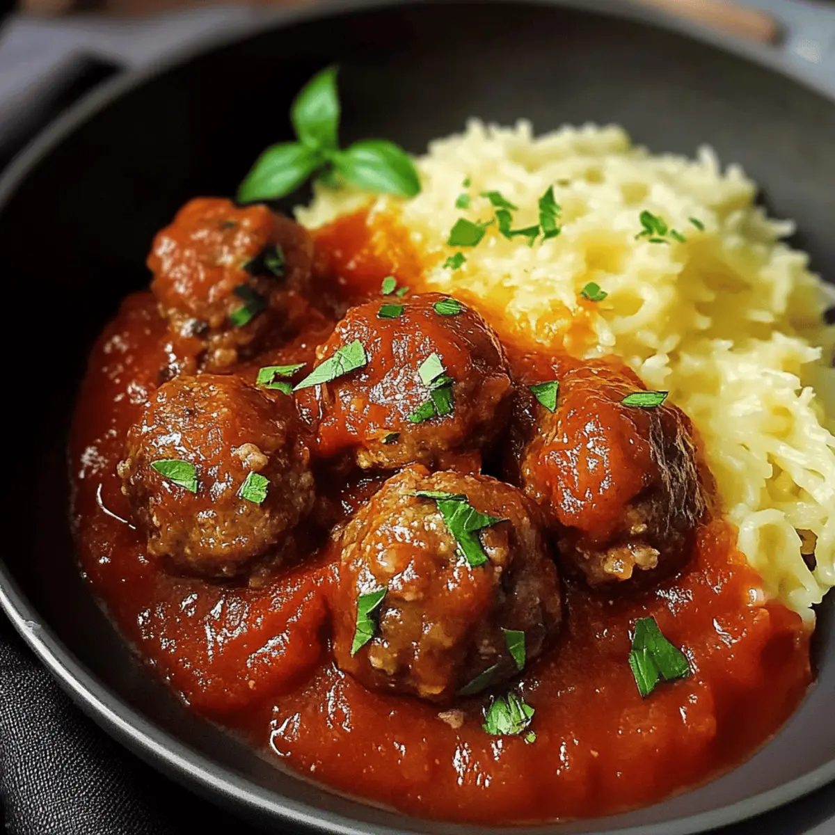 Hackbällchen in Tomatensoße – Herzhaft und Schnell