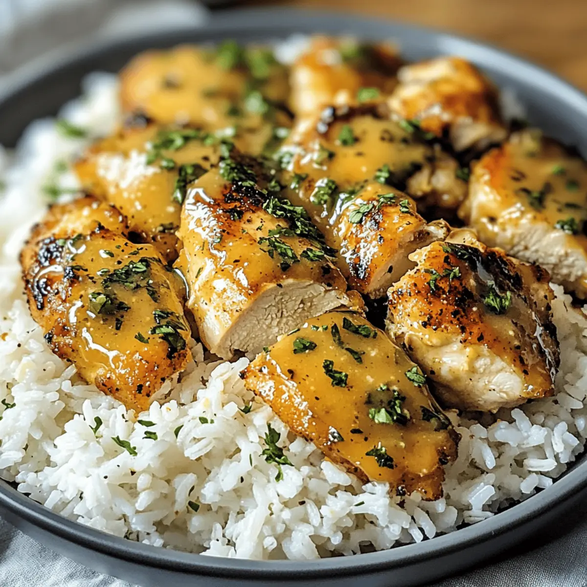 Honig Senf Hähnchen mit Reis: Einfaches Rezept für die Familie