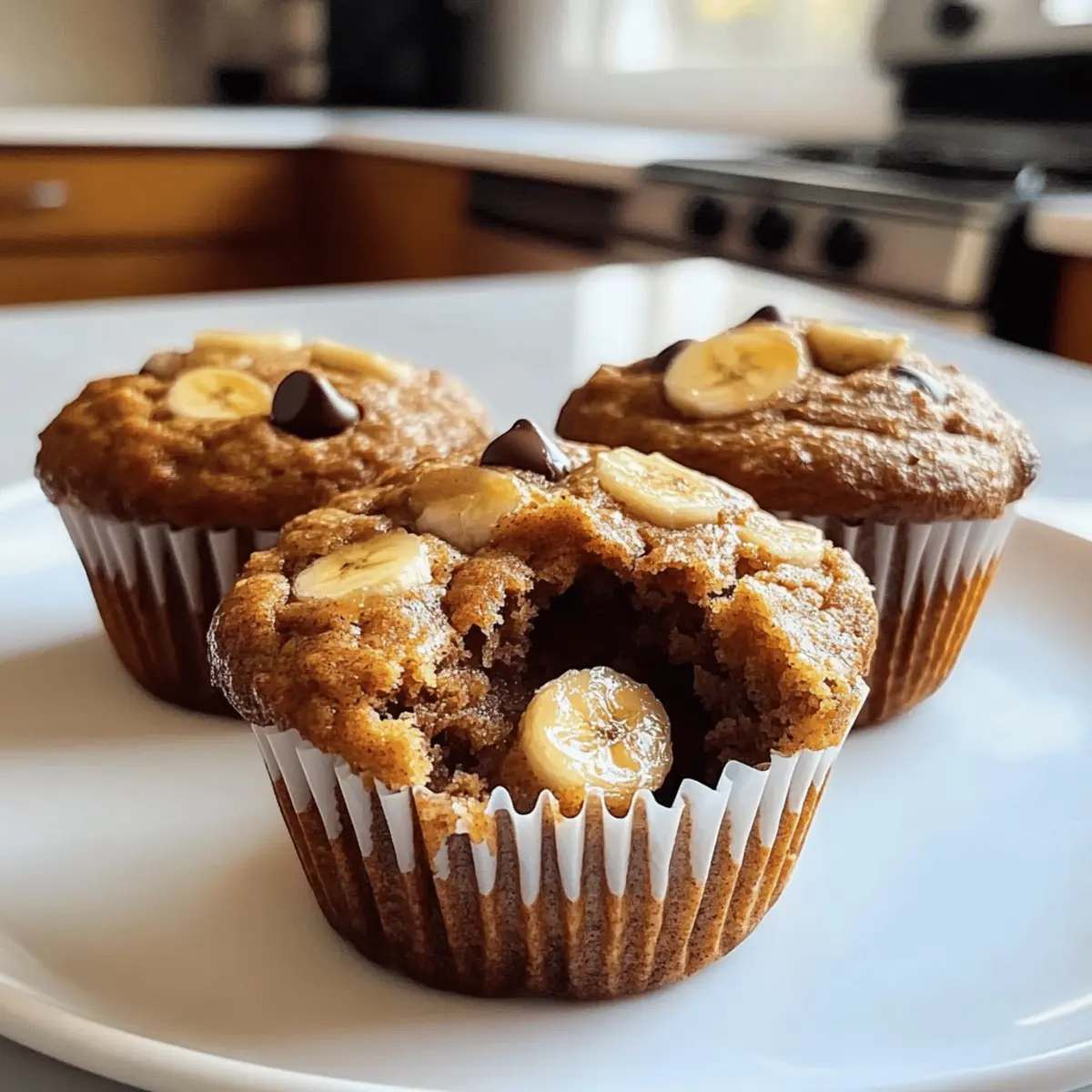 Gesunde Erdnussbutter Bananen Muffins für jede Gelegenheit