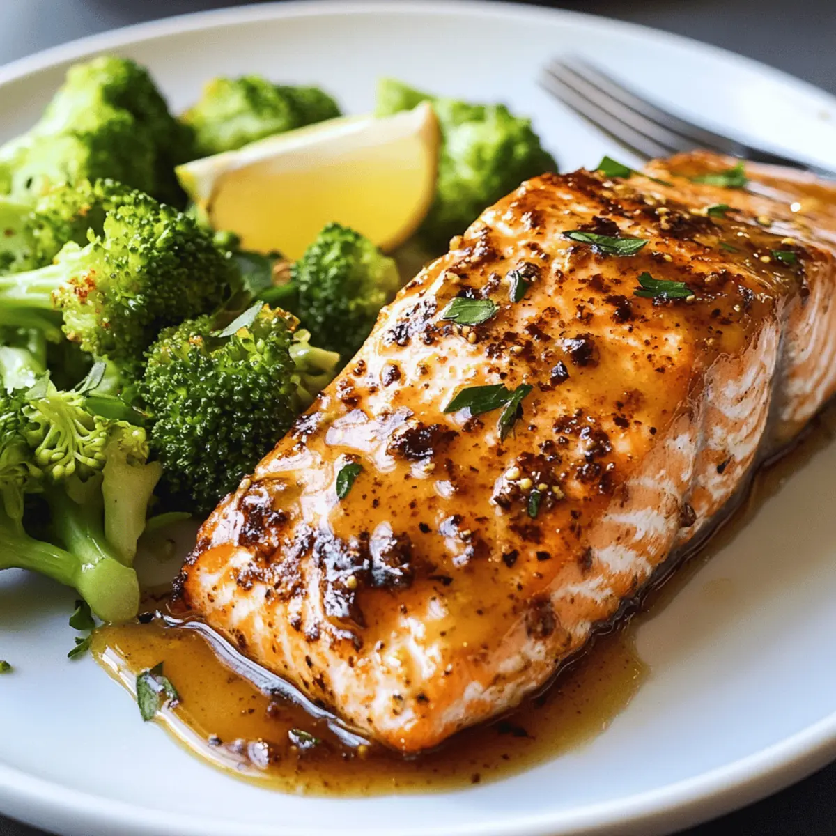 Air Fryer Honig-Senf Lachs in nur 8 Minuten