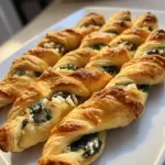 30-Minuten Spinat Feta Blätterteig Drehungen, die Herzen stehlen