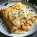 Meeresfrüchte-Crêpes mit Béchamelsauce