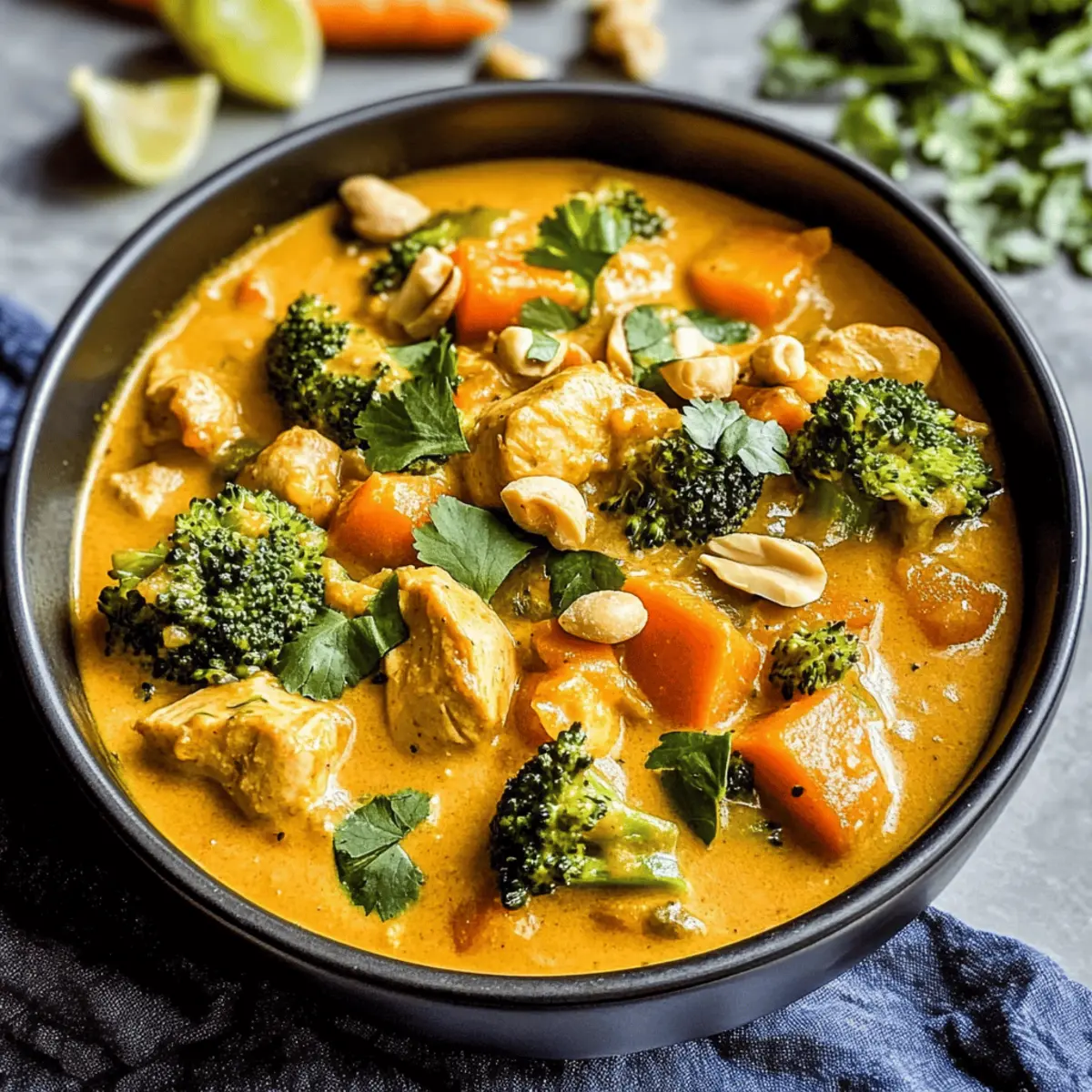 Thailändisches Kürbis-Curry für schnelle Abendessen