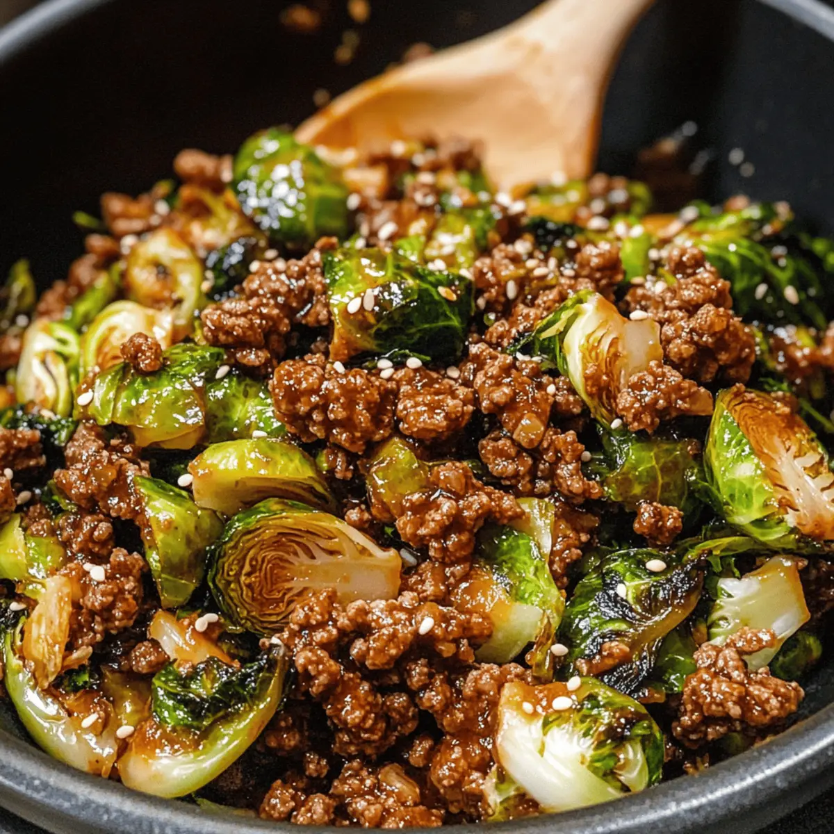 Rinderhackfleisch und Rosenkohl: Einfach und Köstlich