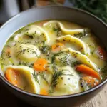 Dill Pierogi Suppe