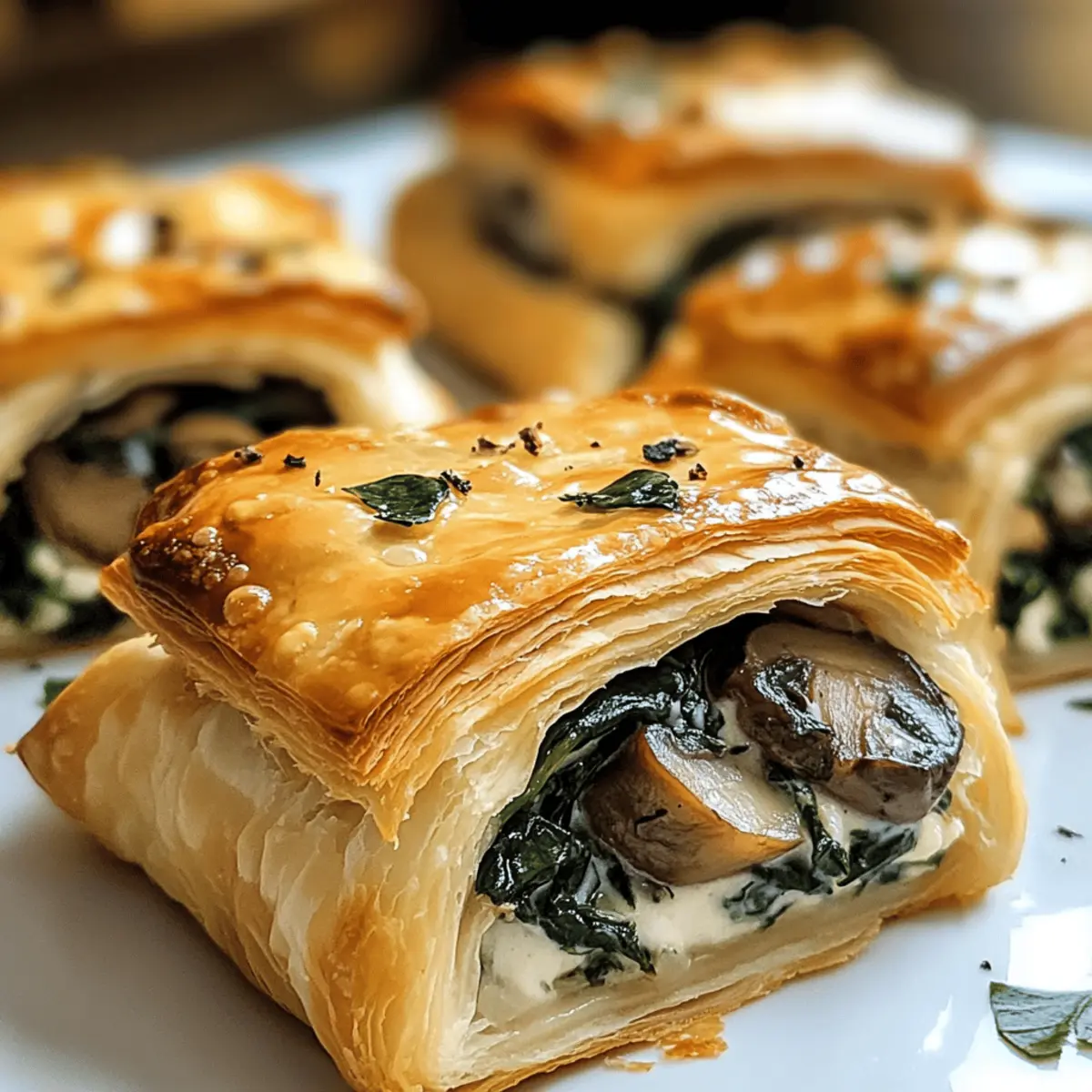 Cremige Champignon- und Spinat gefüllte Teigbällchen genießen