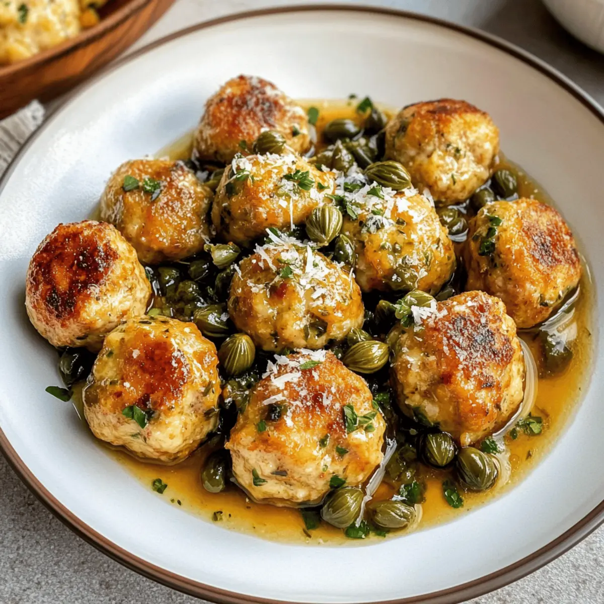 Hühnchen Piccata Fleischbällchen für einfache Abende