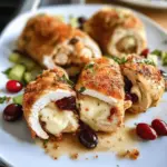Brie und Cranberry gefülltes Hähnchen mit Pistazien