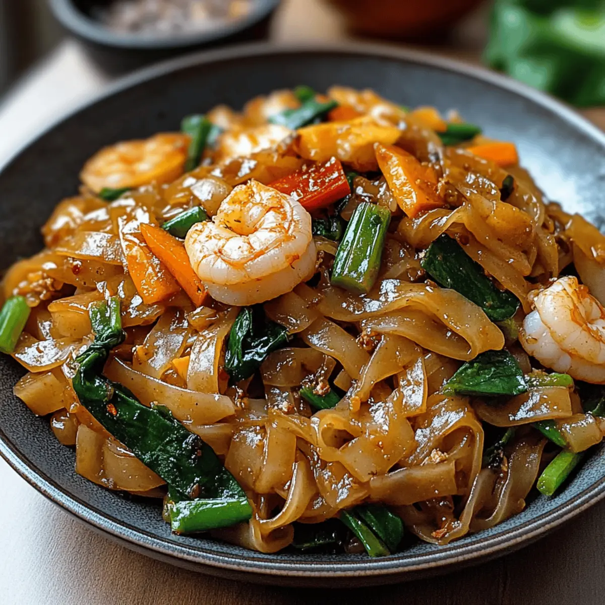 Straßenstil Thai Betrunkene Nudeln in 30 Minuten