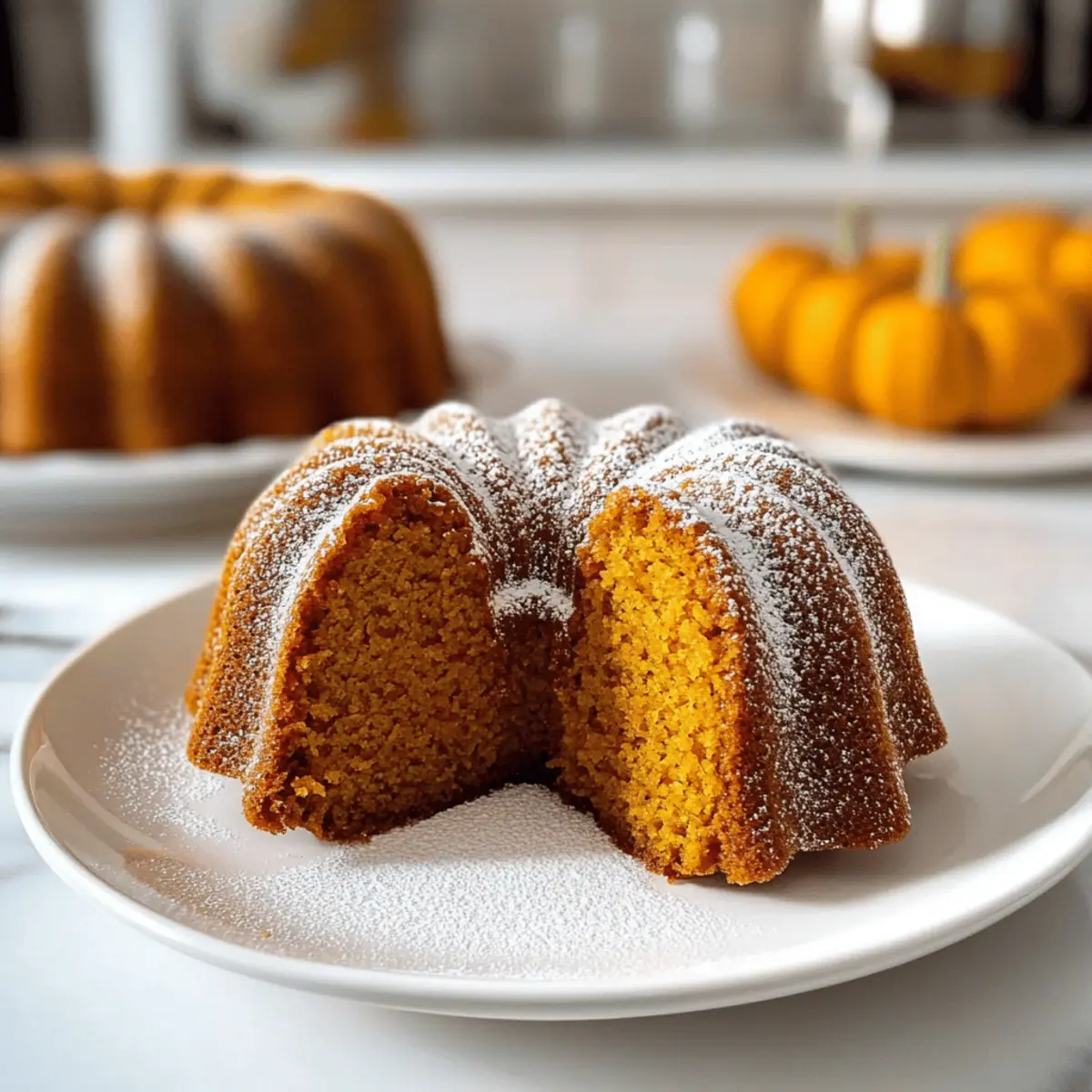 Mini Kürbis Bundt Kuchen für den perfekten Herbstgenuss