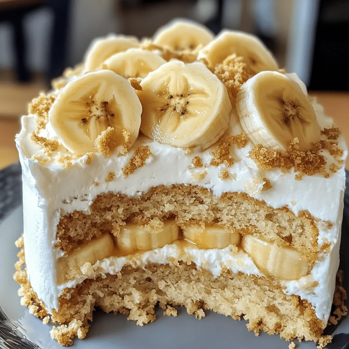 Bananencreme-Kuchen für jeden Anlass genießen