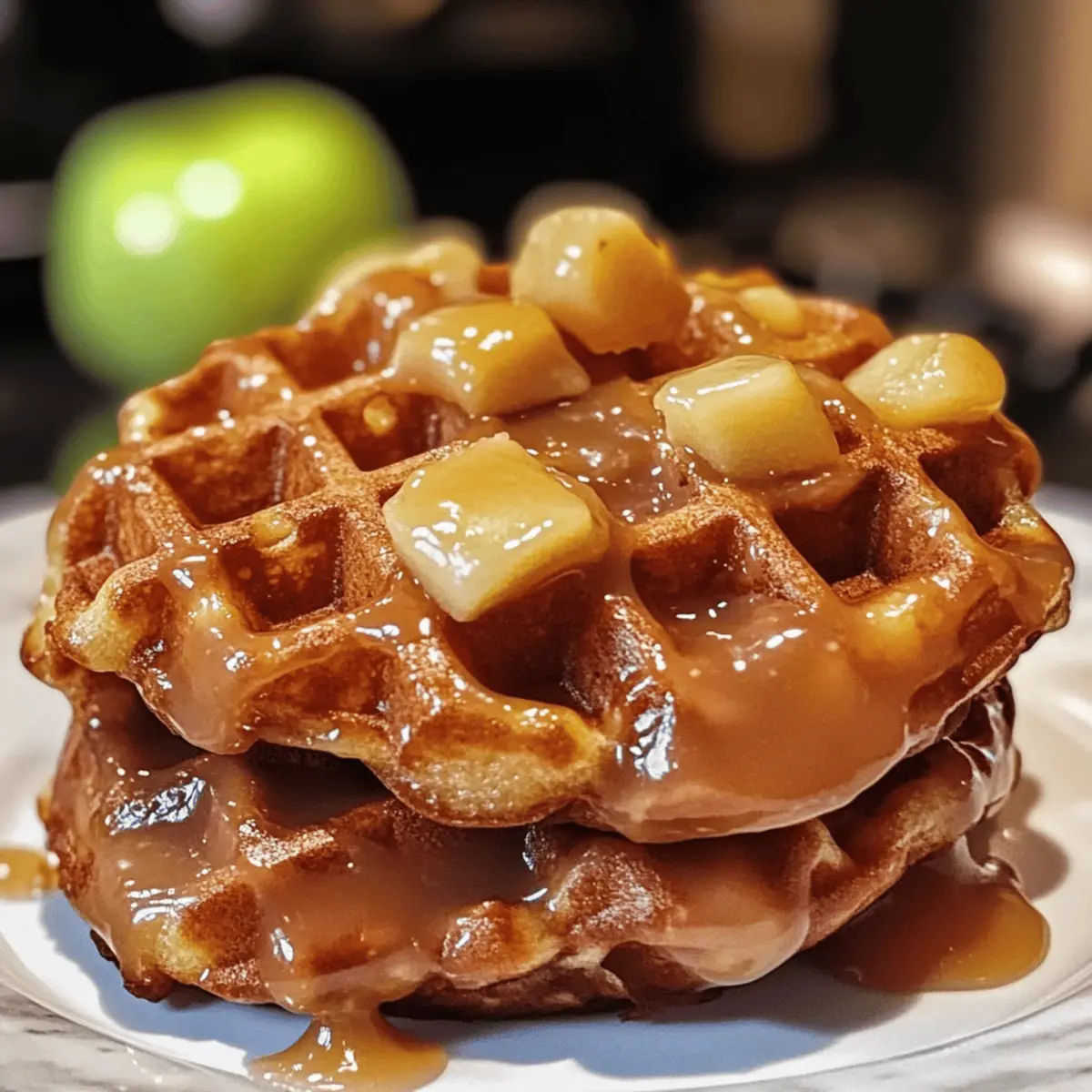 Apfelküchlein Waffel Donuts: Genius ohne Frittieren