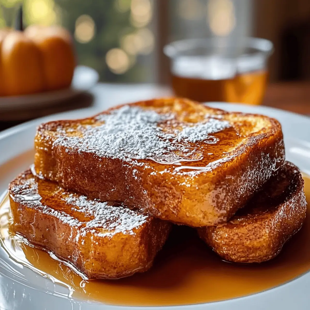 Kürbis French Toast Frühstück für gemütliche Morgen