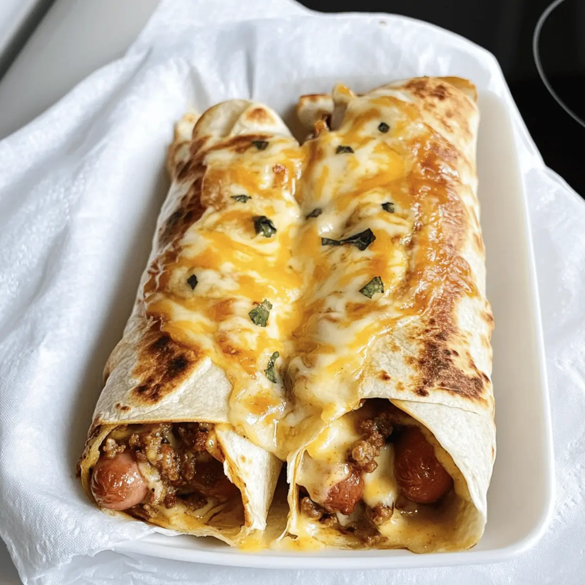 Leckere Hot Dog Wraps für jeden Tag