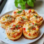 Vegetarische Pizzabrötchen