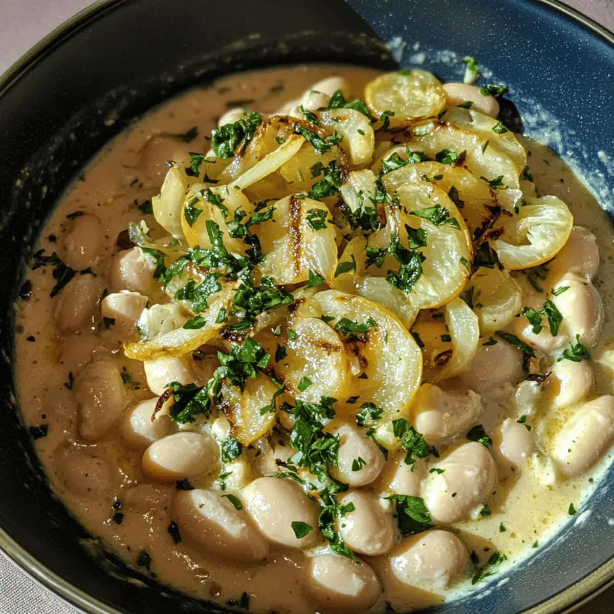 Zitronen-Knoblauch-Butter-Bohnen für Eilige